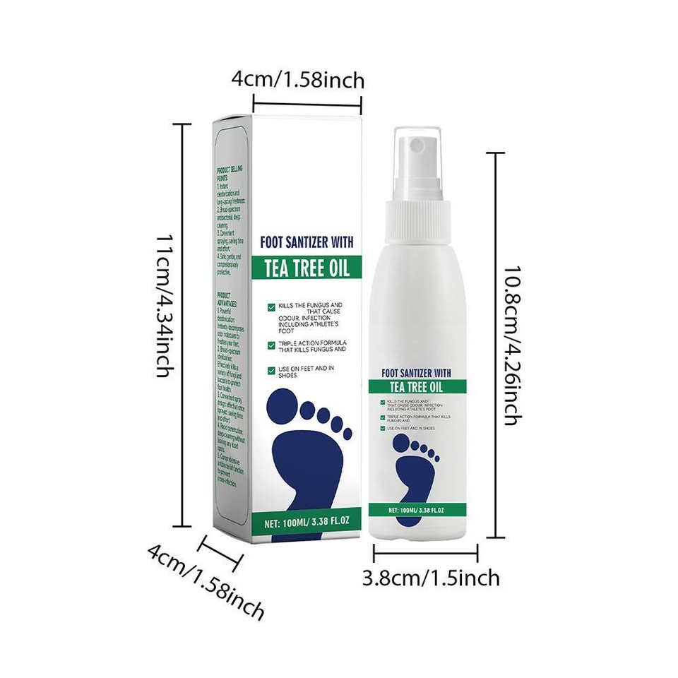 Natural Foot Deodorant Spray Bactericidal Deodorant Spray For Foot Care