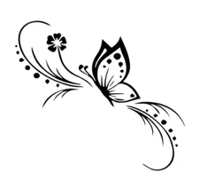 Fashion Butterfly Decal Sticker Flowers Car Window Wall Art Floral