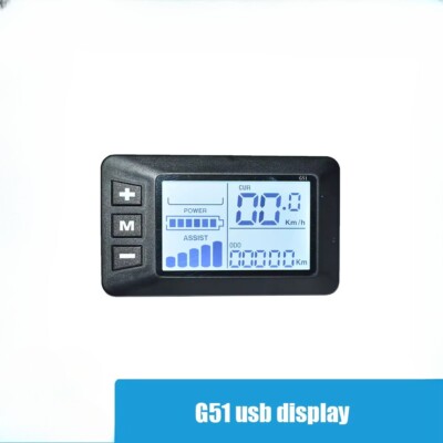 Display LCD Per Bici Elettrica G51 – Tachimetro Impermeabile Con Connettore A 5 Poli, Compatibile 24V/36V/48V, Attacco Manubrio 22 Mm, Retroilluminazione Regolabile