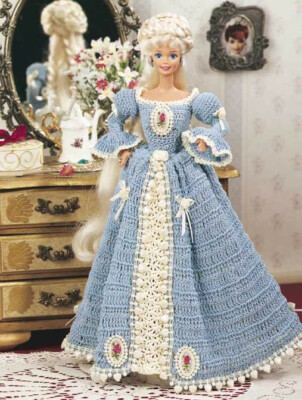 Häkelanleitung Kopie 1328.   Puppenkleidung Outfit für Barbie Sindy usw