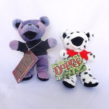 2 Mint with Tags Grateful Dead Jerry Garcia and Dupree Bean Bears by Liquid Blue