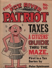 1979 -- FOX RIVER PATRIOT #50 -- carta da stampa hippie/underground rurale, quasi fine