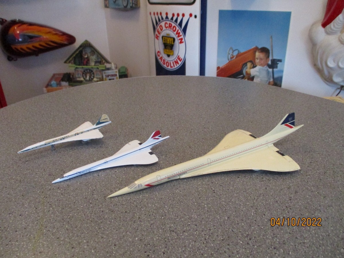 Concord air France and British airways Aircraft Lot Of 3 Concord air France and British airways Aircraft Lot Of 3