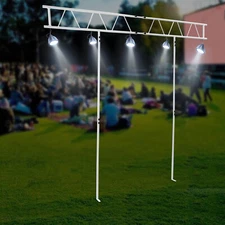 Light Truss Stand System Trussing DJ Booth Kit Lighting Bar Stage PA T-Bar 7x8ft