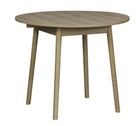 Oak Effect 2 4 Seater Round Dining Table Drop Leaf Callie Ex Display Boxed Legs