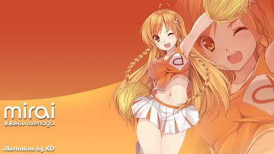 Anime japan long hair yellow eyes culture mirai  Custom Playmat Mat Pad