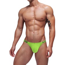 1/3/4 Pack Mens Tanga Bikini Briefs Soft Cotton Underwear Low-Rise Pouch Panties