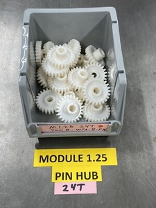 NYLON / POM SPUR GEAR MODULE 1.25 -24 TEETH EXPERIMENT PROTOTYPE 7MM BORE