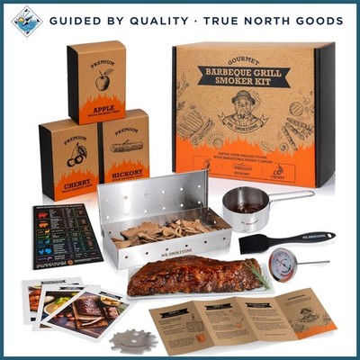Unique BBQ Accessories with Cherry and Hickory Wood Chips for Flavorful Grilling