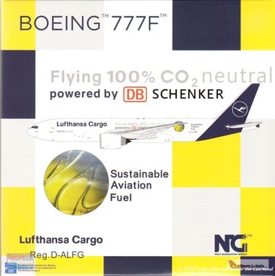 NGM72006 1:400 NG Model Lufthansa Cargo B777F Reg #D-ALFF 'Flying 100% CO2