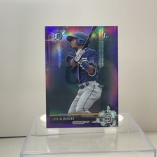 2017 Bowman - Chrome Prospects Luis Almanzar #BCP8 Purple Refractor /250 (RC)