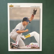 Upper Deck 1992 Luis Rivera #308 Boston Red Sox Base Set MLB Baseball Card