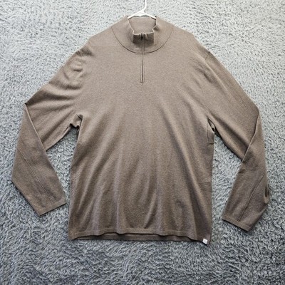 Ministry of Supply Sweater Atlas Bio Based 3XL Mock Neck Zip Lightweight