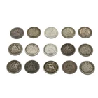 1848-1871 Seated Liberty Half Dimes United States Coins 5c NR Lot of 15 #C908-1