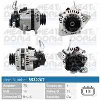 Meat & Doria Lichtmaschine Generator 75 A 14 V FüR Mitsubishi Galloper 2.5 TD