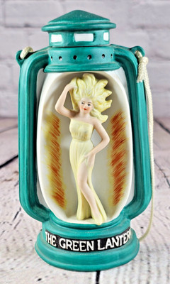 Vintage 1983 DUG Original Nevada Brothel Series Decanter Green Lantern Ely NV