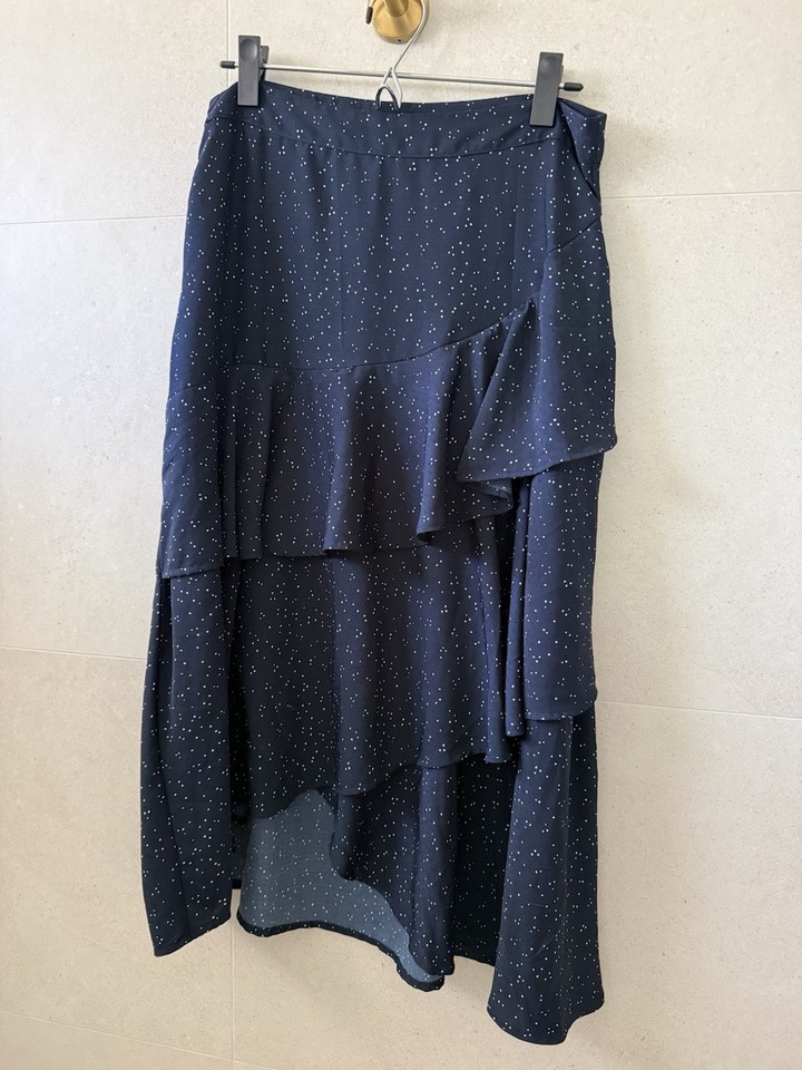 Cotton On Tiered Ruffle Midi Skirt - Size M