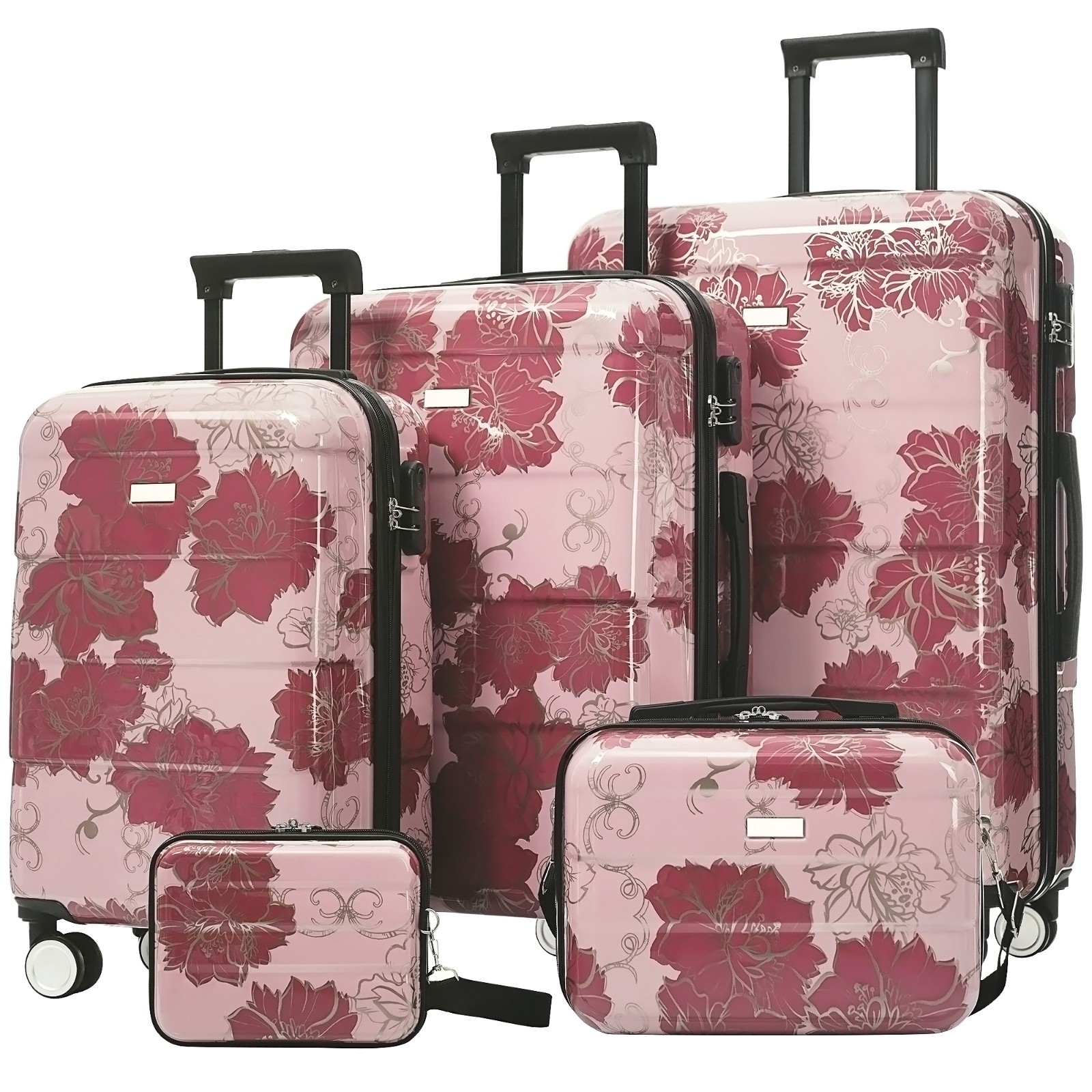 Sets Hardside Lightweight Durable With Lock Spinner Wheels