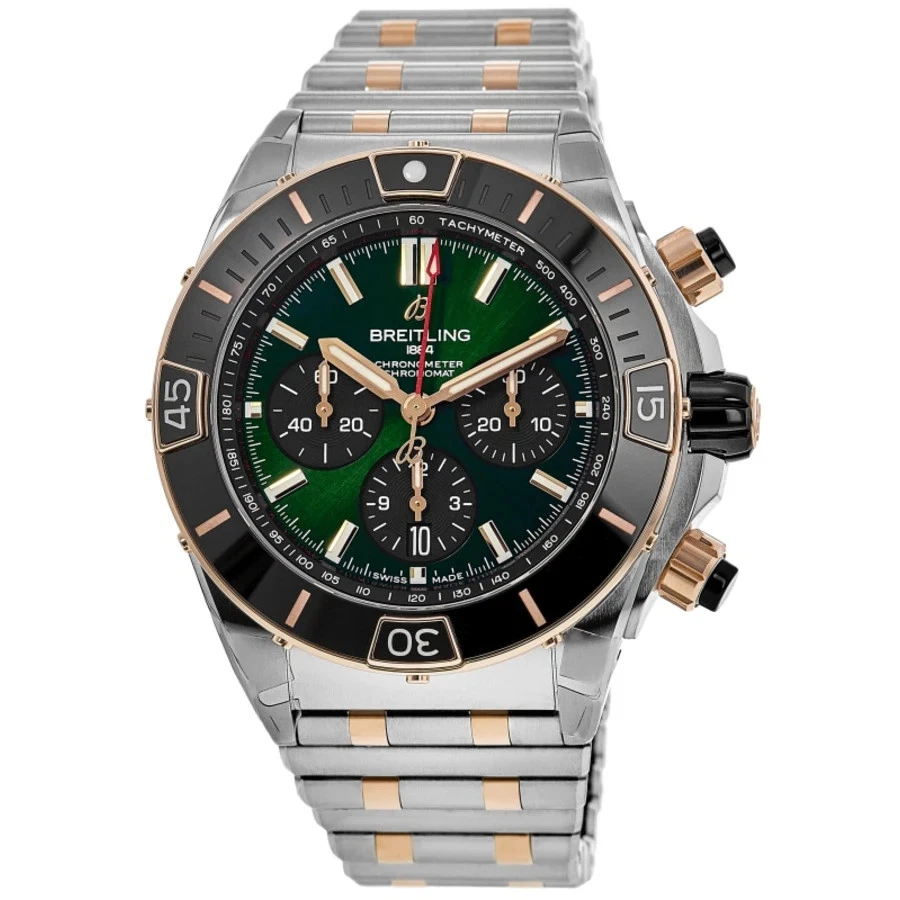 Novo relógio masculino Breitling Super Chronomat B01 44 cronógrafo UB0136251L1U1