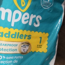 Pampers Swaddlers Size 1 Disposable Diapers 23 Countt open for 8-14 lb babies
