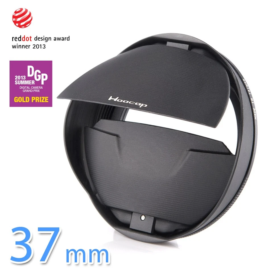 VAWiK Hoocap TX37B aluninum lens cap + hood 2 in 1 fits filter thread 37mm θ - Image 2 of 4