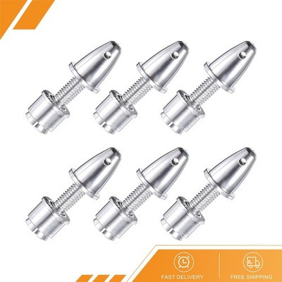 6 x RC Plane Airplane Spinner 3.17mm Aperture 5mm Output Axle Propeller Adapter
