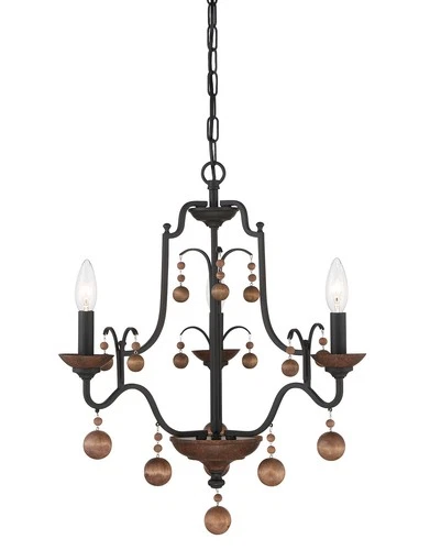 Minka Lavery 2663 Colonial Charm 3 Light 19"W Taper Candle Style - Old World - Picture 1 of 4