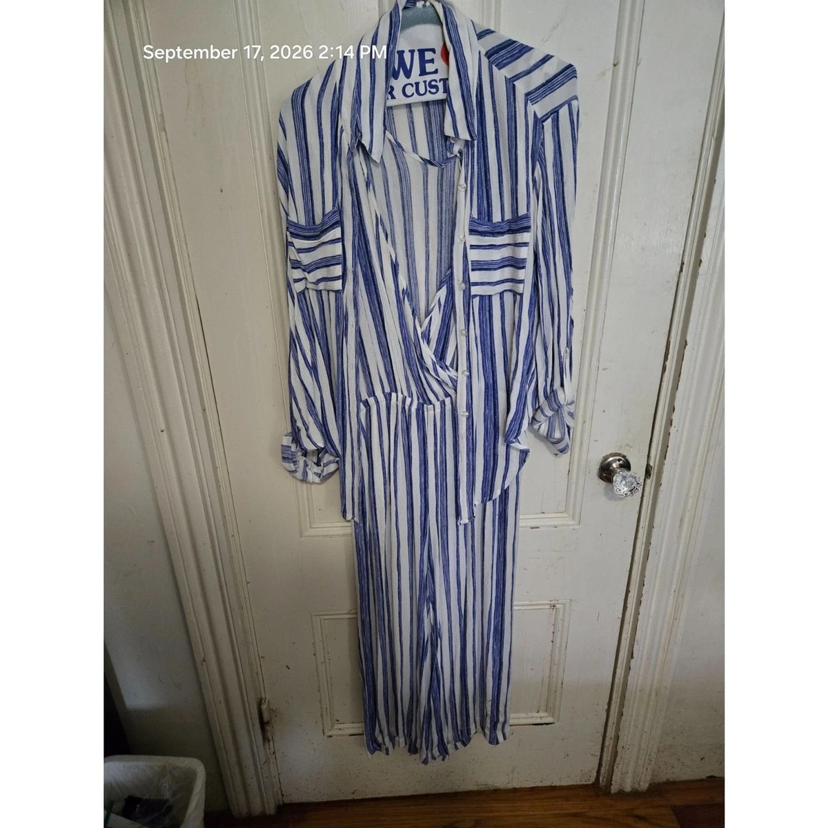 Jumpsuit Blue Striped Jumpsuits & Rompers for Women for sale | eBay
