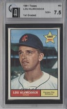 1961 Topps Lou Klimchock #462 GAI 7.5 m5x