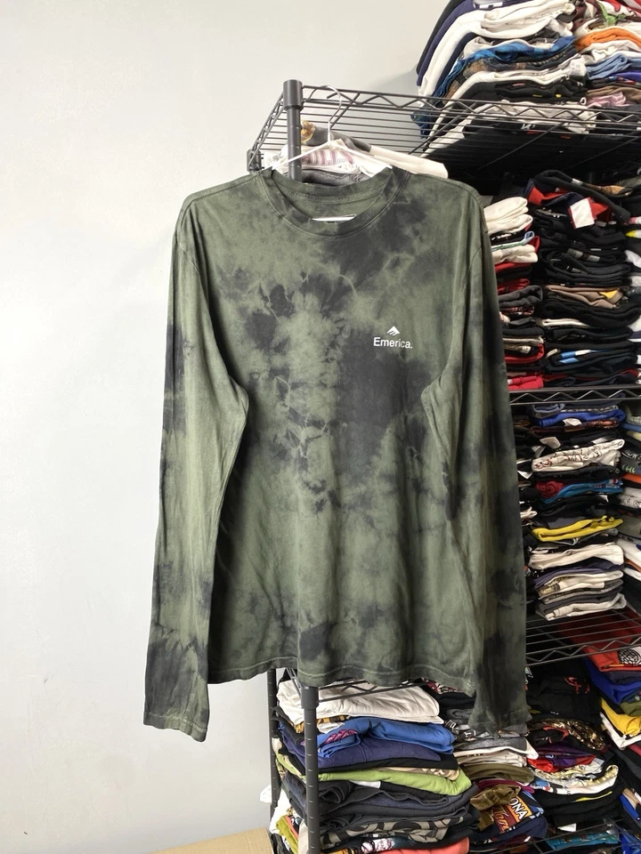Emerica x Independent Black Long Sleeve T Shirt Green M Size - Image 2 of 4
