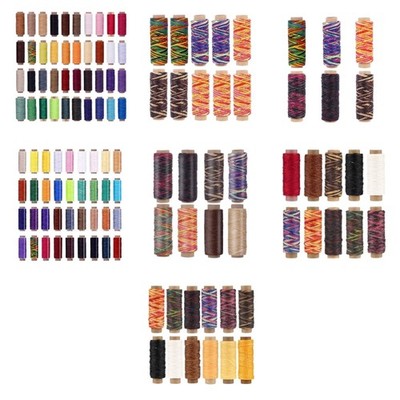 Waxed Thread for Leather Sewing Bookbinding DIY Craft, 0.8mm Diameter