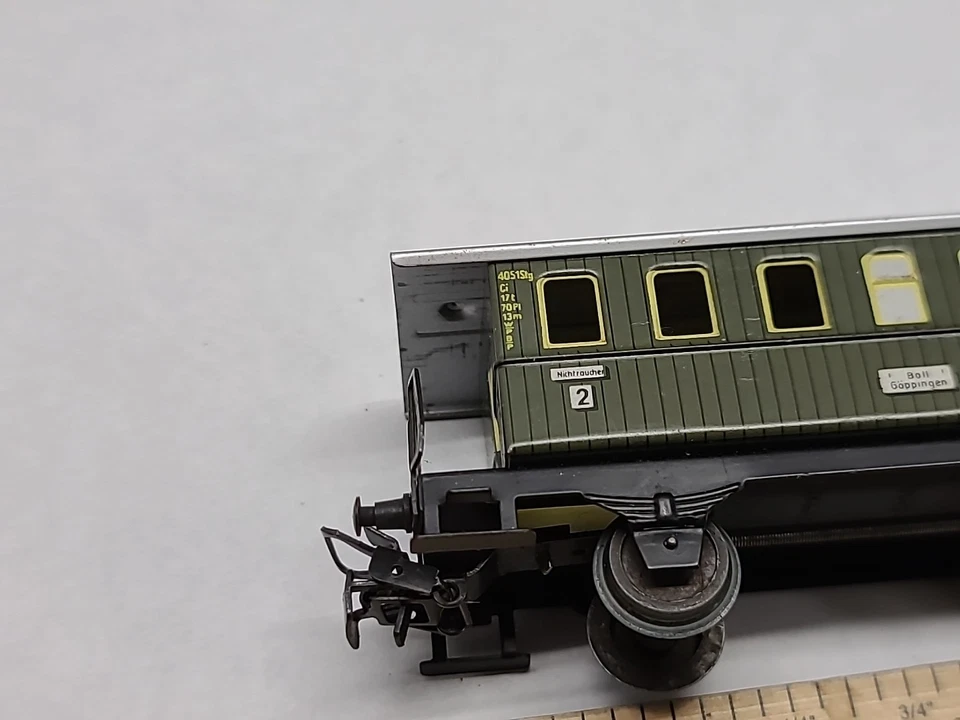 Marklin 4040 HO Scale Tin 2-axle Passenger Car CL Coach Boll-Goppingen #2 - Image 3 of 4