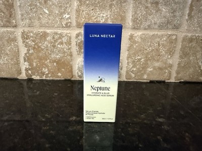 Luna Nectar Neptune Hydrate & Blur Hyaluronic Acid Serum 1.01 fl oz NIB