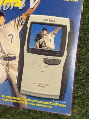 NEW Casio TV-880 Portable Color TV 2.3” LCD | VHF/UHF | AV Input