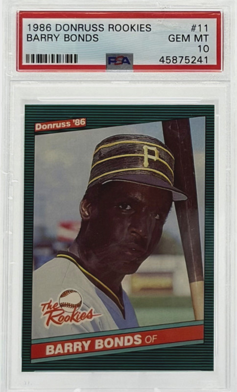 1986 Donruss Rookies #11 Barry Bonds The Rookies PSA 10