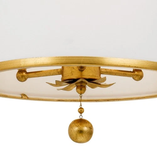 Crystorama Lighting Group 513_CEILING Broche 3 Light 14"W - Gold - Picture 7 of 8