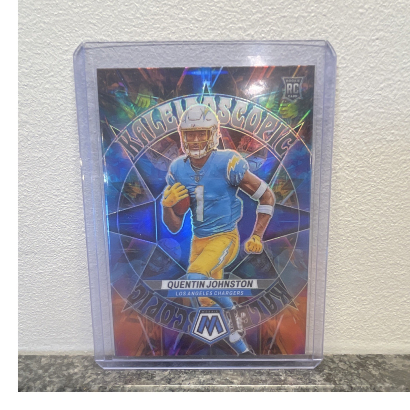 2023 Panini Mosaic Kaleidoscopic Prizm Rookie Quentin Johnston #KA-7 Chargers
