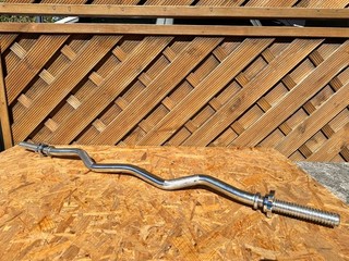 SZ Stange Hantelstange Curlstange inkl. 2 Sternverschlüsse ∅ 30 mm