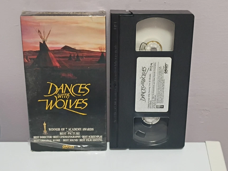 VINTAGE Dances With Wolves VHS (1990) Orion Home Video Kevin Costner PG-13 - Image 3 of 3