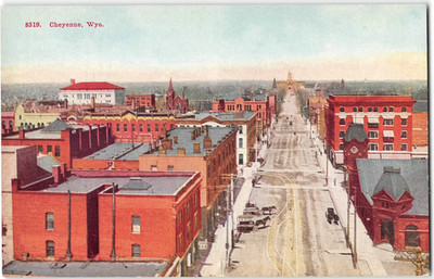 CHEYENNE, WY Wyoming Street Scene 1910s Vintage Postcard Antique