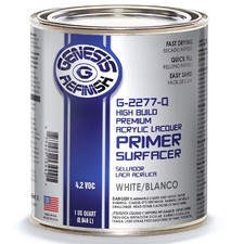 Genesis Refinish G-2277-q High Build White Lacquer Primer Quart-free Shipping