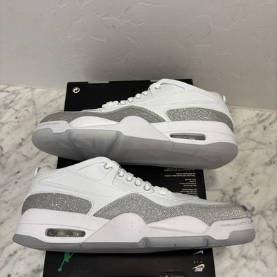 Nike Air Jordan 4 RM White Silver Glitter Shoes HQ3441-111 Wmns