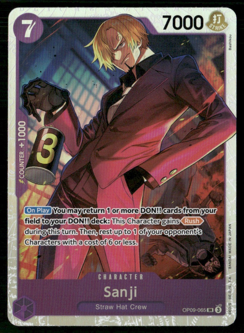 2024 Emperors in the New World Sanji Character / Purple/Straw Hat Crew #OP09-065