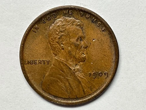 1909 VDB Lincoln Wheat Cent Good Details #2 See Photos