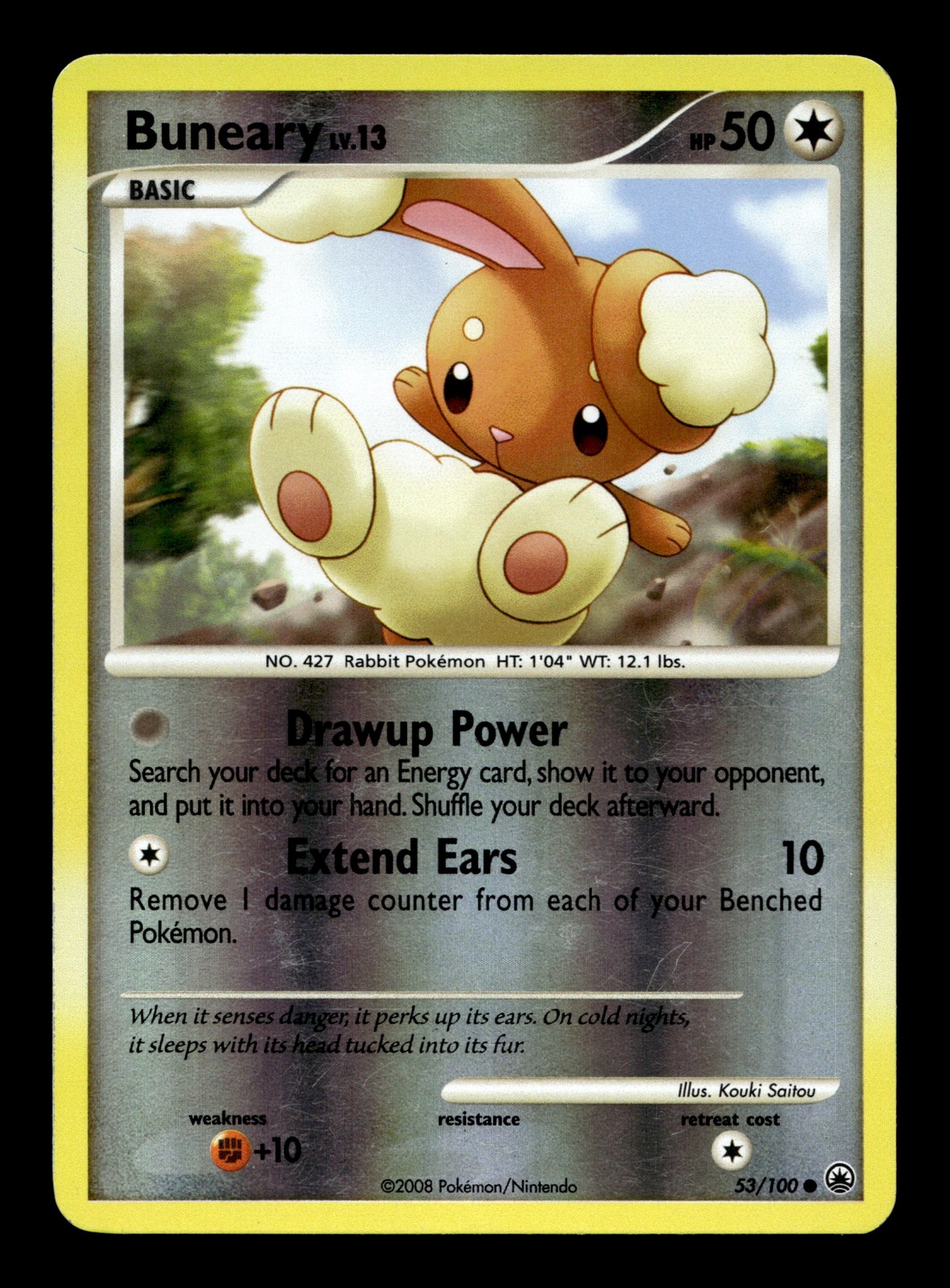 Buneary 53/100 Reverse Holofoil Majestic Dawn Common Pokemon TCG