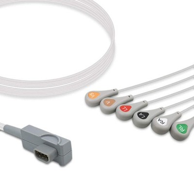 6-Lead ECG Cable AHA 0.9m Medtronic | EL-MDV6-90S-A