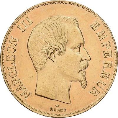 France, Napoléon III, 100 Francs, 1858, Paris, Or, TTB+, Gadoury:1135, KM:786.1 - Photo 1/2