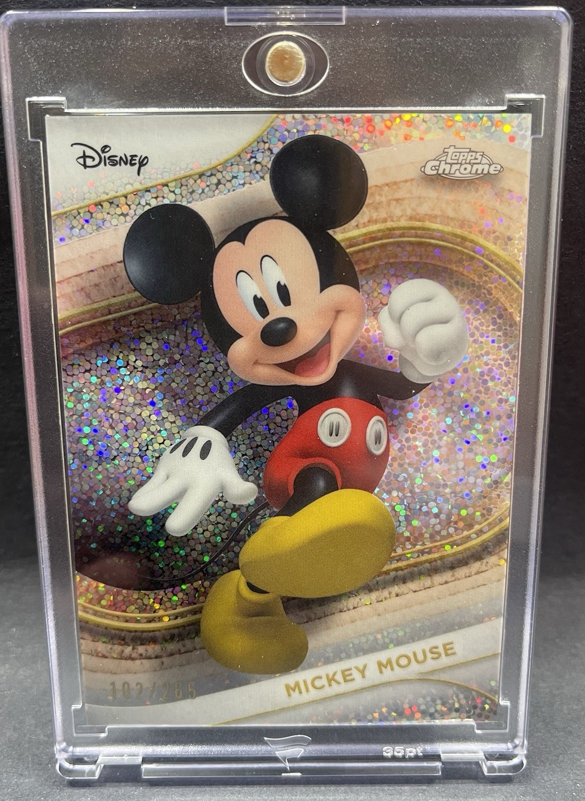 2025 Topps Chrome Disney Mickey Mouse 102/265 Image Variation Case Hit!