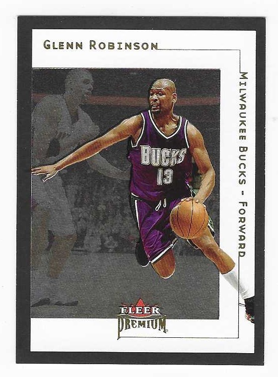 2001-02 Fleer Premium Glenn Robinson Milwaukee Bucks Basketball Card #89