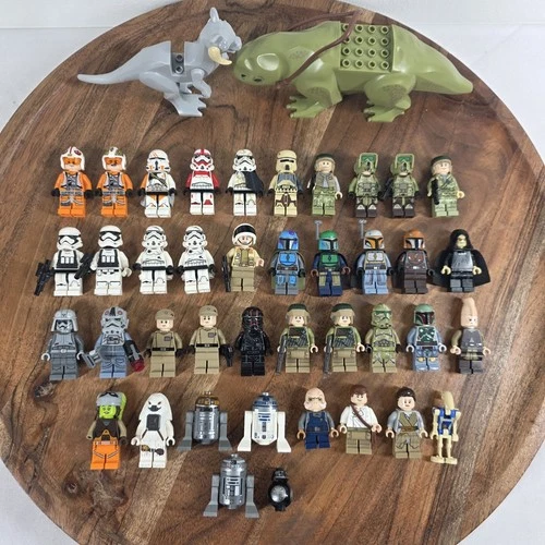 Large Lot Of 42 Lego Star Wars Minifigures ALL NEAR MINT NO TORSO CRACKS